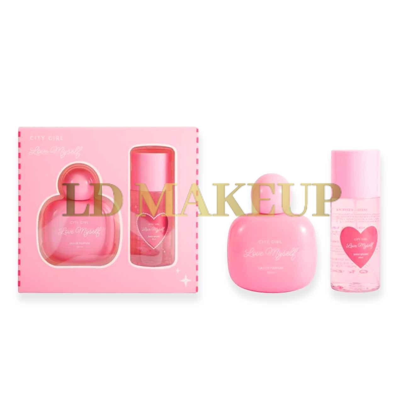 Kit perfume + body splash love myself YT-2570 City Girl