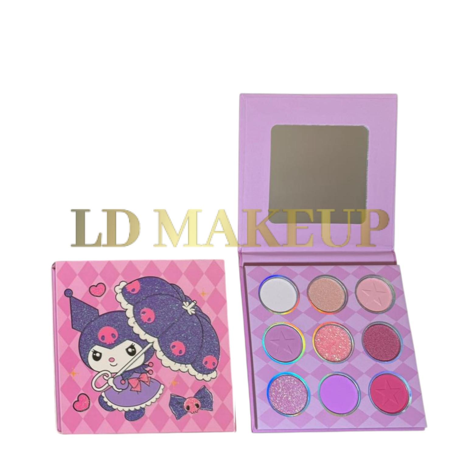 Mini paleta de sombras x9 tonos Kuromi EYE-0924-2