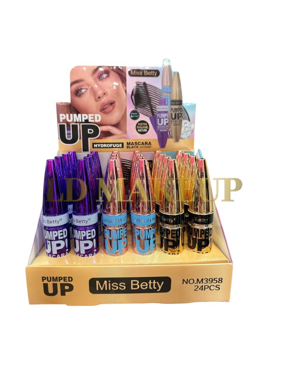 Mascara miss betty pumped hydrofuge metalizada M3959