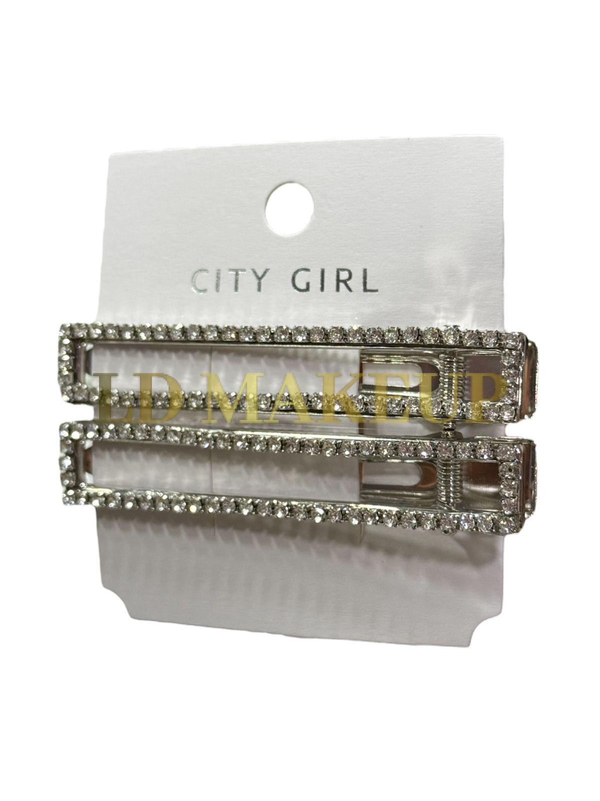 Broche X2 Strass City Girl 3964-7