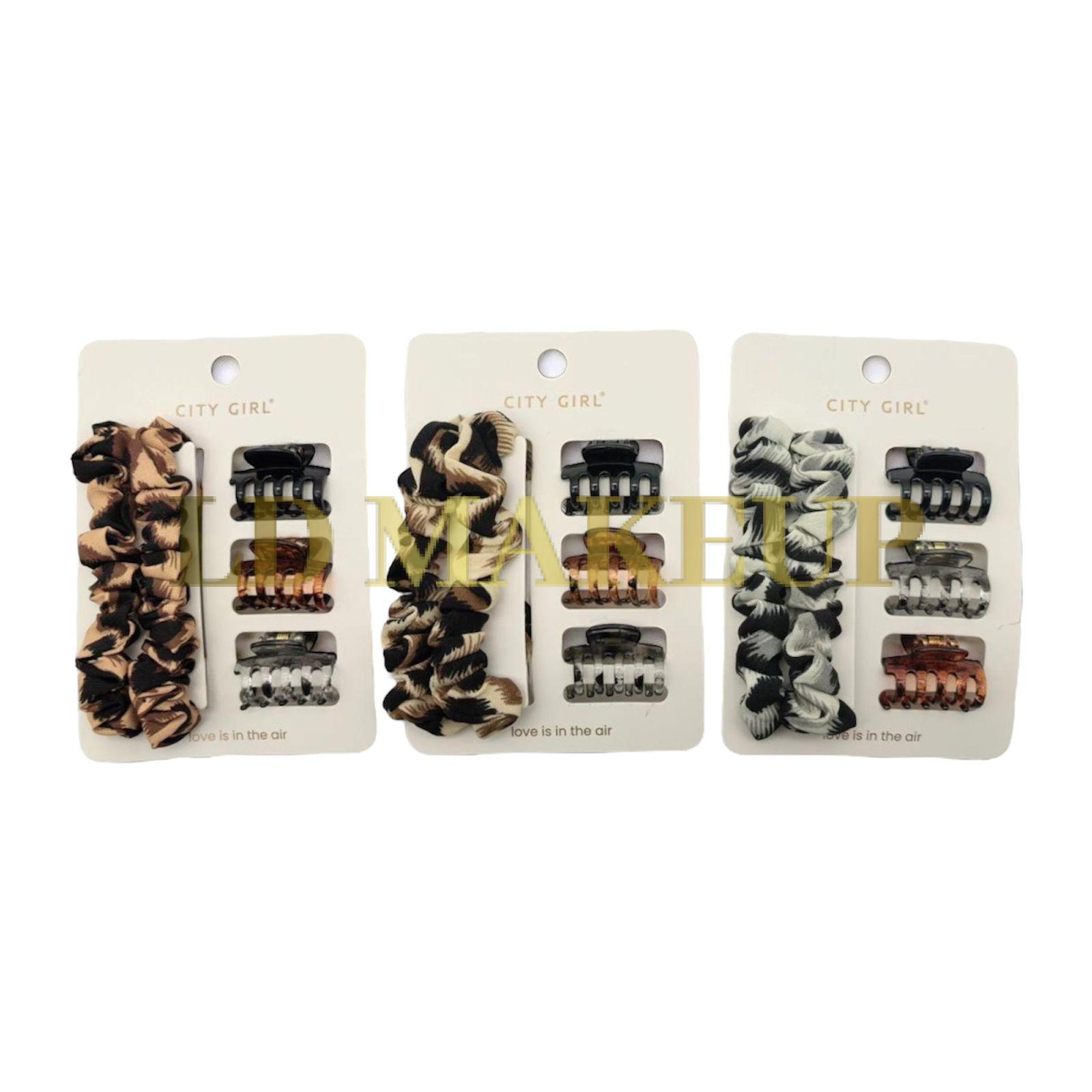 Kit colero + trabitas animal print City Girl 3606-b05