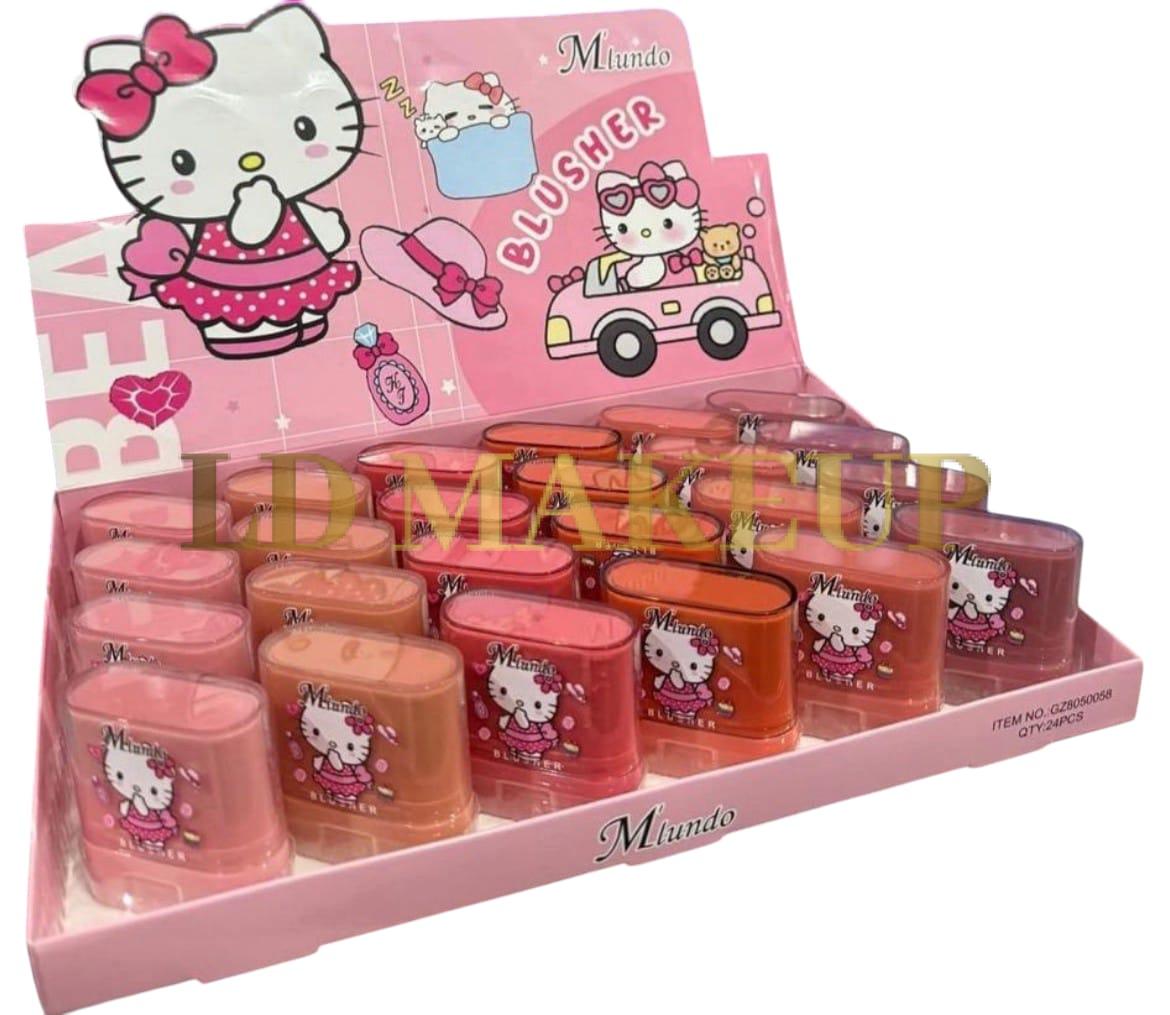 Rubor en barra Blusher Hello kitty M`lundo POR MAYOR zma-gz8050058