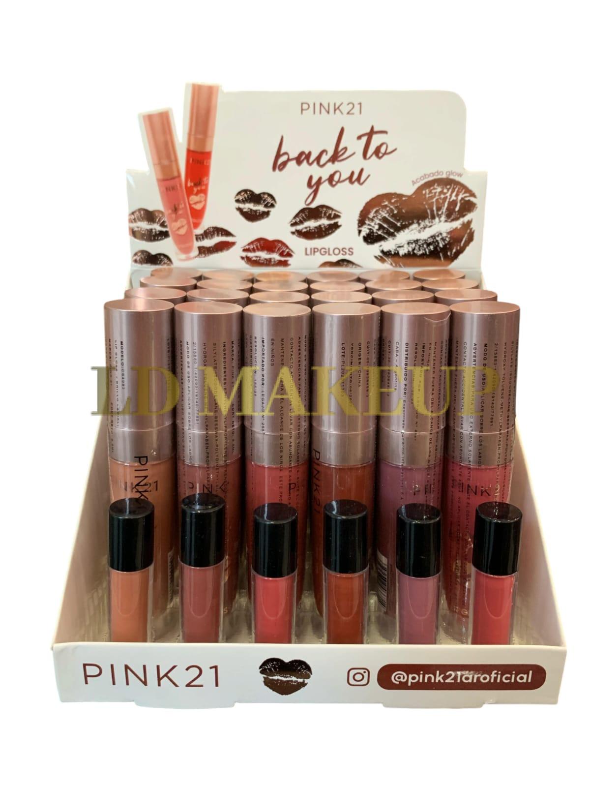 Gloss pigmentado Pink21 POR MAYOR cs4983