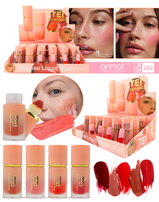 Rubor liquido Mousse liquid blush Tei POR MAYOR 8053