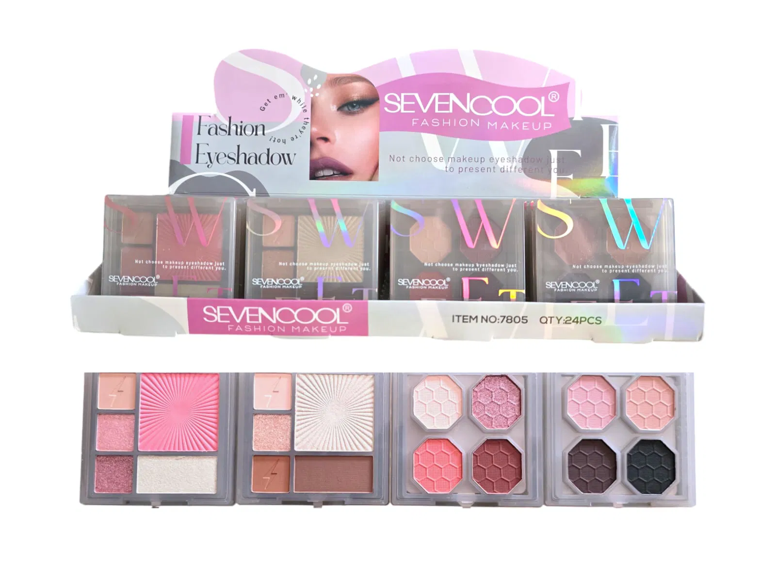 Paleta de sombras Sevencool