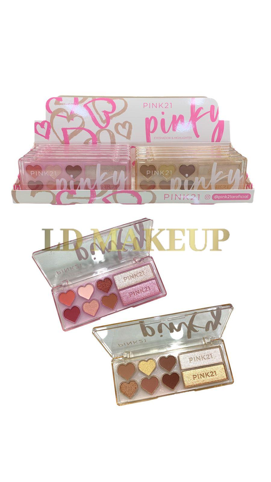 Paletas de sombras + iluminador CS4642 Pink 21 POR MAYOR