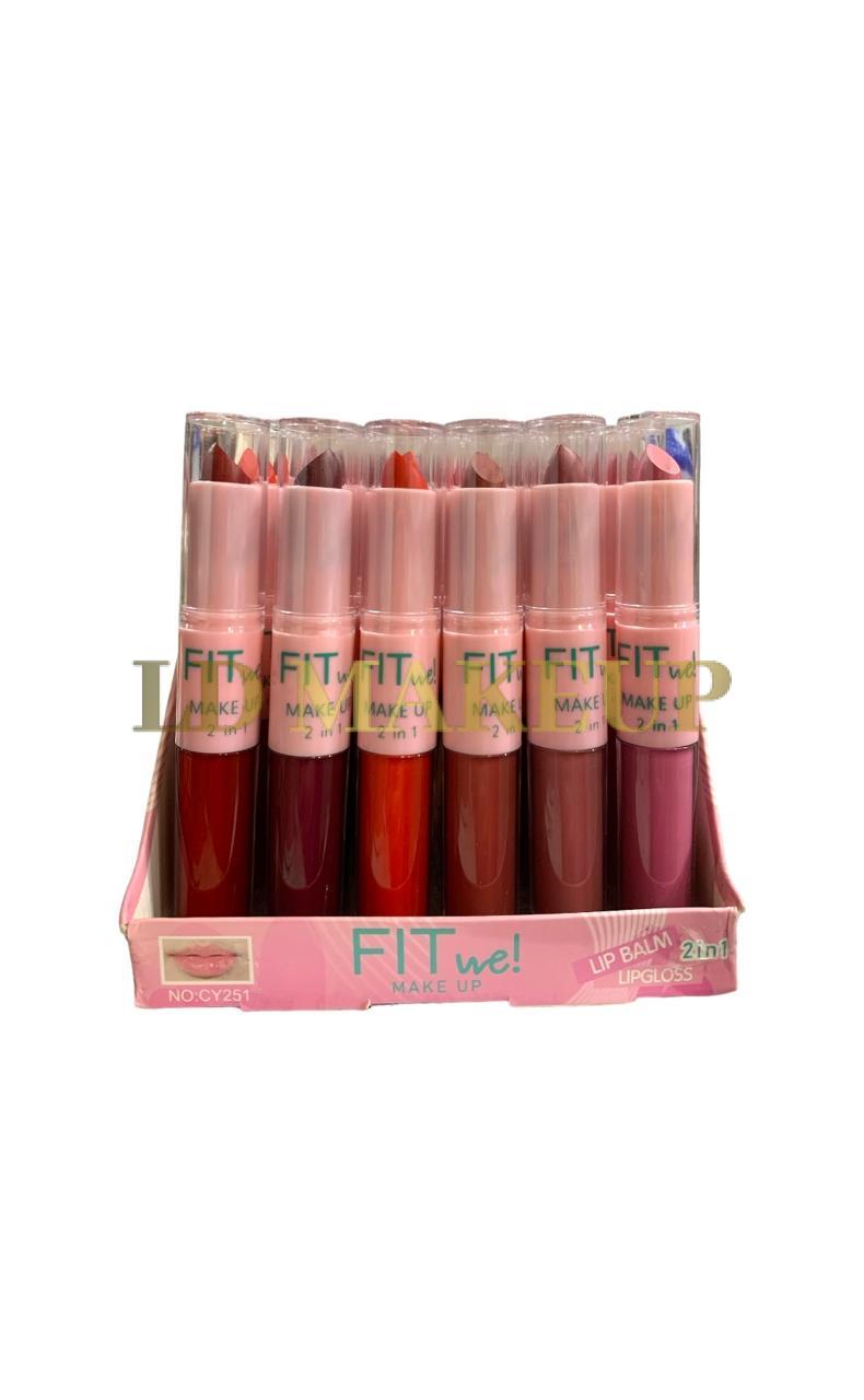 Labiales dúo barra + líquidos matte Fit me!