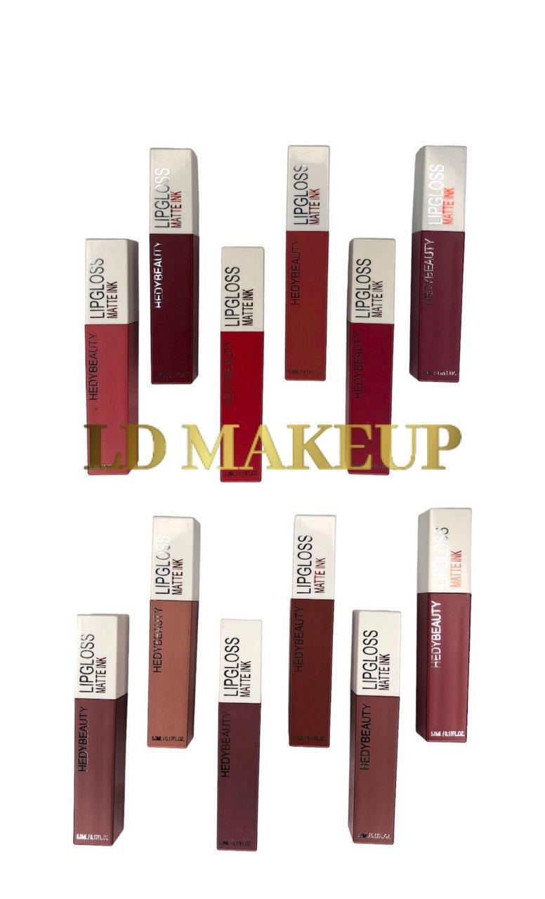 Labiales liquidos matte ink Hedybeauty