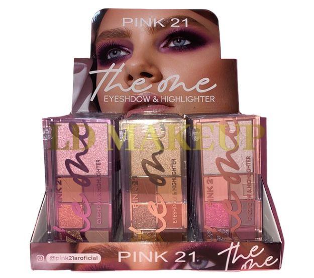 Paleta de sombra con iluminador The one Pink 21 POR MAYOR