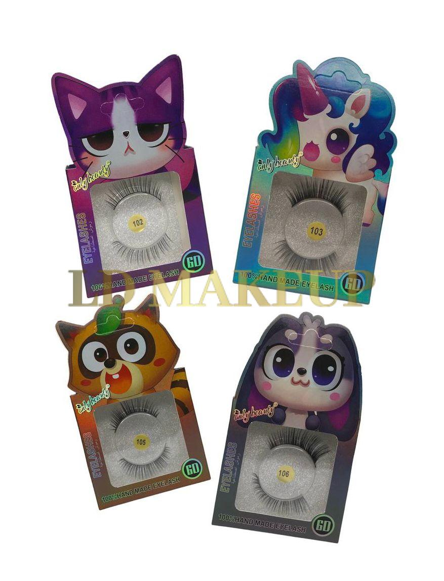 Pestañas postizas animalitos Only Beauty POR MAYOR